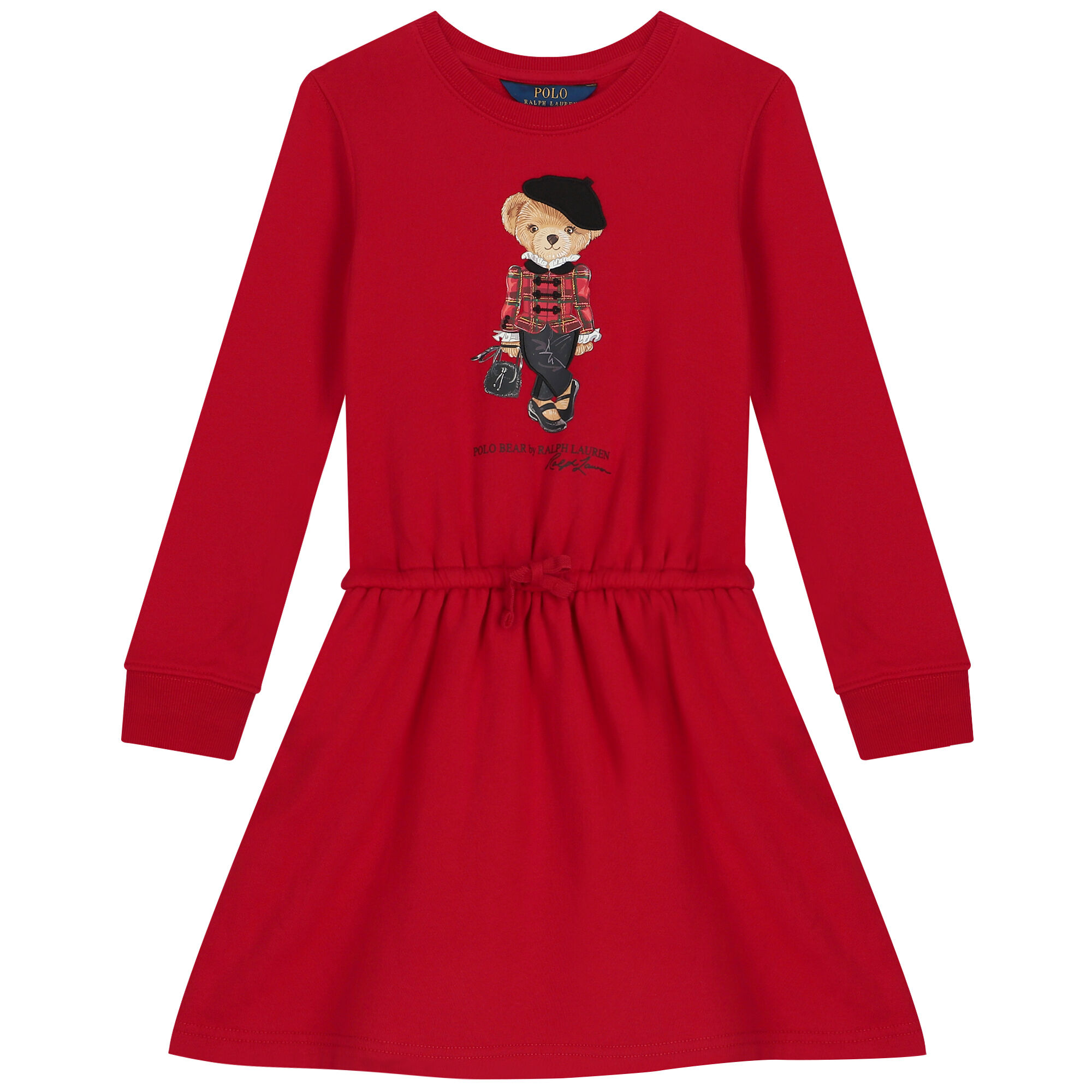 Ralph Lauren Girls Red Polo Bear Dress Junior Couture UAE